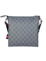 Gucci Black and Grey Coated Canvas GG Supreme Crossbody Bag
