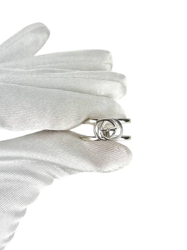Gucci Sterling Silver Interlocking GG Ring