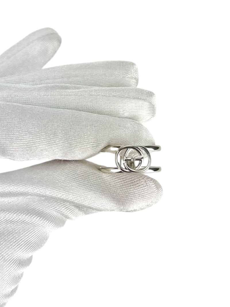 Gucci Sterling Silver Interlocking GG Ring