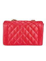 Chanel Red Caviar Leather Diana Shoulder Bag