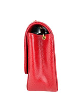 Chanel Red Caviar Leather Diana Shoulder Bag