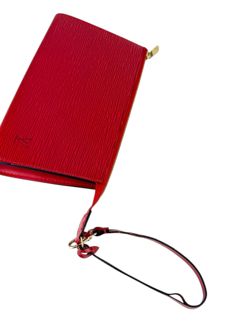 Louis Vuitton Castilian Red Epi Leather Pochette