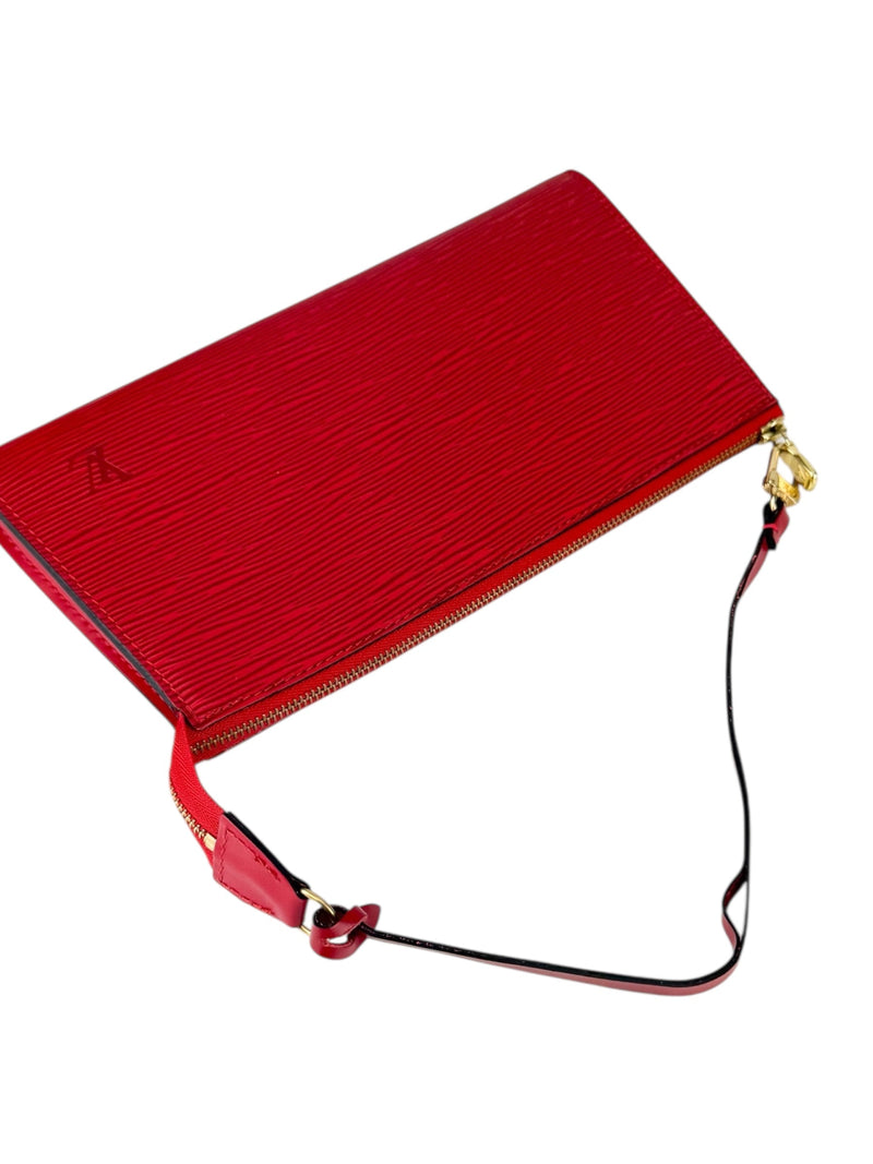 Louis Vuitton Castilian Red Epi Leather Pochette