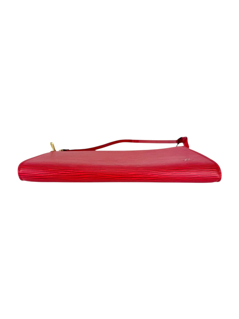 Louis Vuitton Castilian Red Epi Leather Pochette