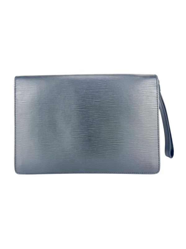 Louis Vuttion Black Epi Leather Pochette Sellier Dragonne Clutch Bag
