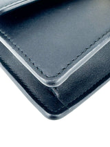 Gucci Black Leather Sylvie Shoulder Bag