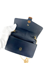 Gucci Black Leather Sylvie Shoulder Bag