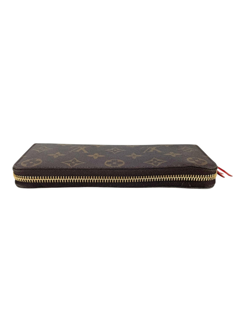 Louis Vuitton Monogram Canvas Leather Portefeuille Clemence Wallet