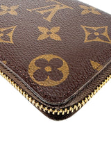 Louis Vuitton Monogram Canvas Leather Portefeuille Clemence Wallet