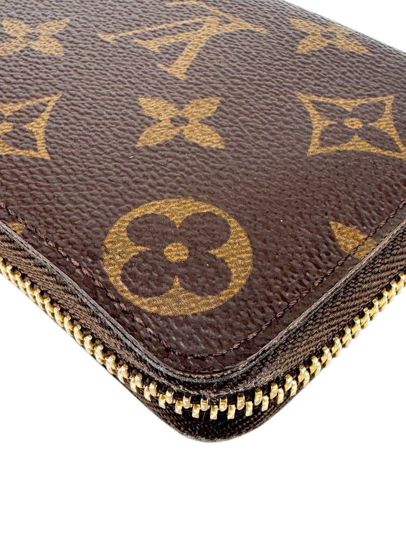 Louis Vuitton Monogram Canvas Leather Portefeuille Clemence Wallet