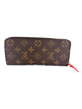 Louis Vuitton Monogram Canvas Leather Portefeuille Clemence Wallet