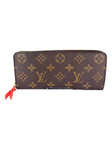 Louis Vuitton Monogram Canvas Leather Portefeuille Clemence Wallet