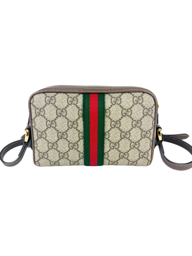 Gucci Monogram Canvas Ophidia Camera Bag Small Season 2 Consign