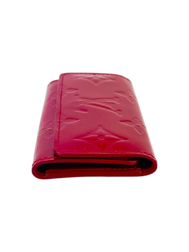 Louis Vuitton Red Vernis 4-Ring Key Case