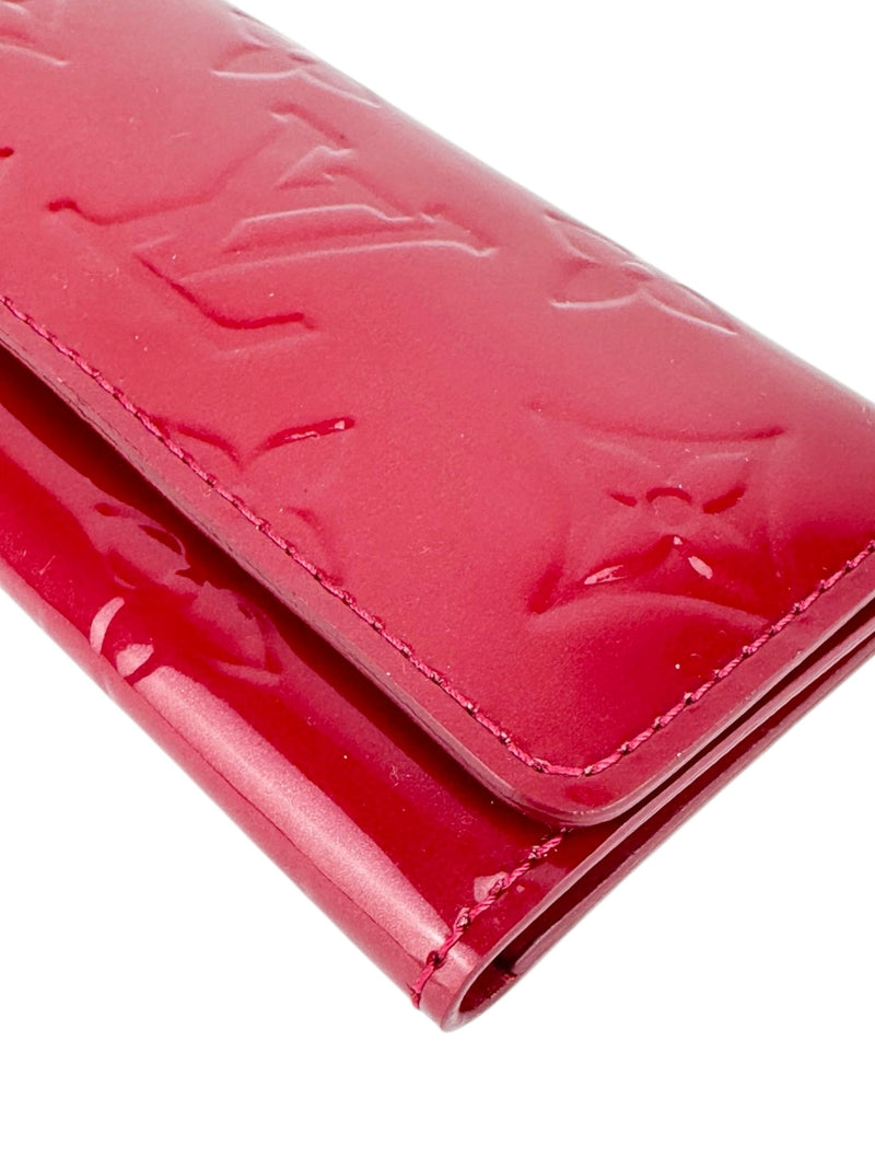 Louis Vuitton Red Vernis 4-Ring Key Case