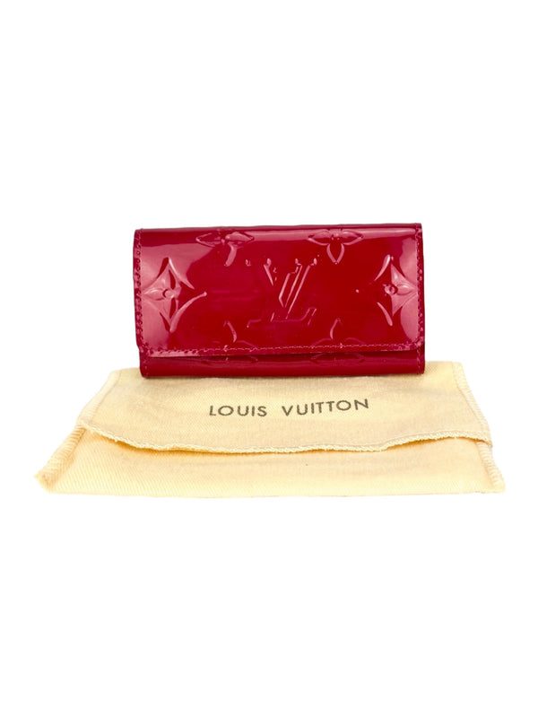 Louis Vuitton Red Vernis 4-Ring Key Case