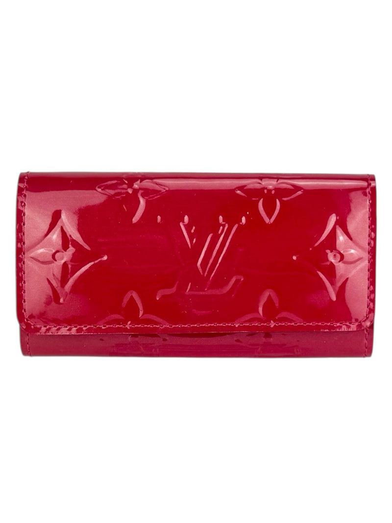 Louis Vuitton Red Vernis 4-Ring Key Case