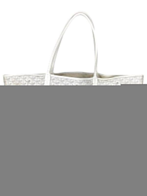 Goyard White Goyardine Coated Canvas Saint Louis Tote