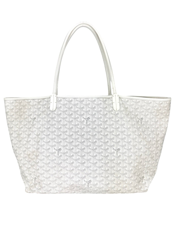 Goyard White Goyardine Coated Canvas Saint Louis Tote