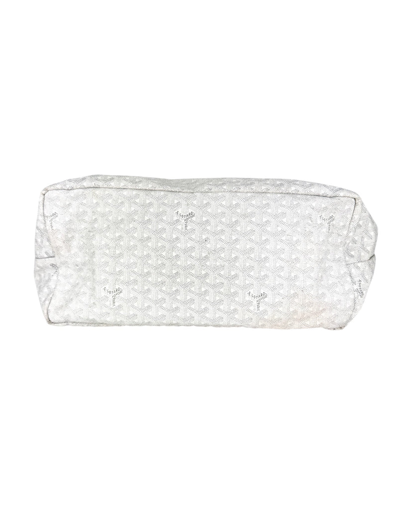 Goyard White Goyardine Coated Canvas Saint Louis GM Tote