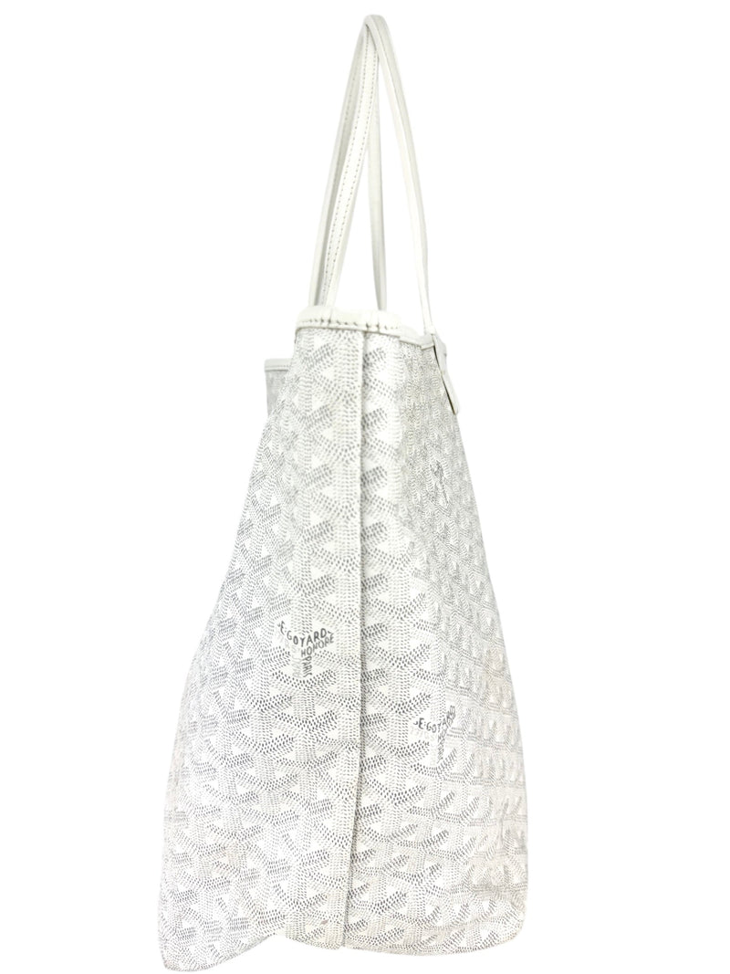 Goyard White Goyardine Coated Canvas Saint Louis GM Tote