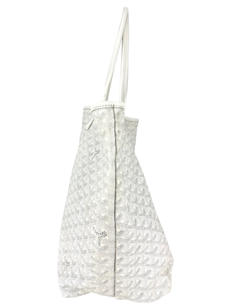 Goyard White Goyardine Coated Canvas Saint Louis GM Tote