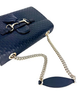 Gucci Navy Microguccisma Emily Shoulder Bag