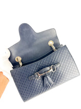 Gucci Navy Microguccisma Emily Shoulder Bag