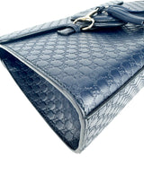 Gucci Navy Microguccisma Emily Shoulder Bag