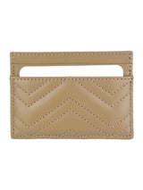 Gucci Beige GG Matelasse Chevron Marmont Card Case