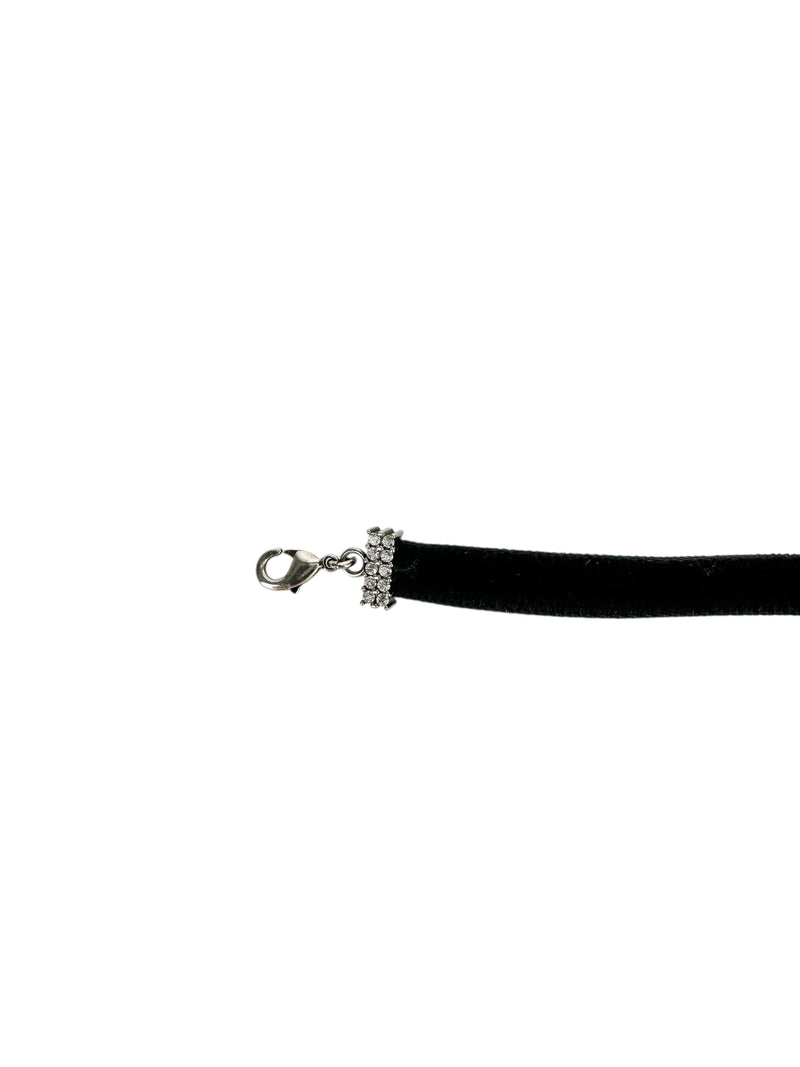 Christian Dior Black Velvet J'adior Choker Neckace