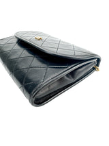 Chanel Vintage Black Lambskin Flap Bag Small