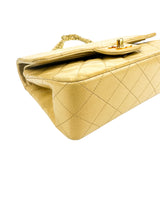 Chanel Vintage Beige Small Lambskin Double Flap