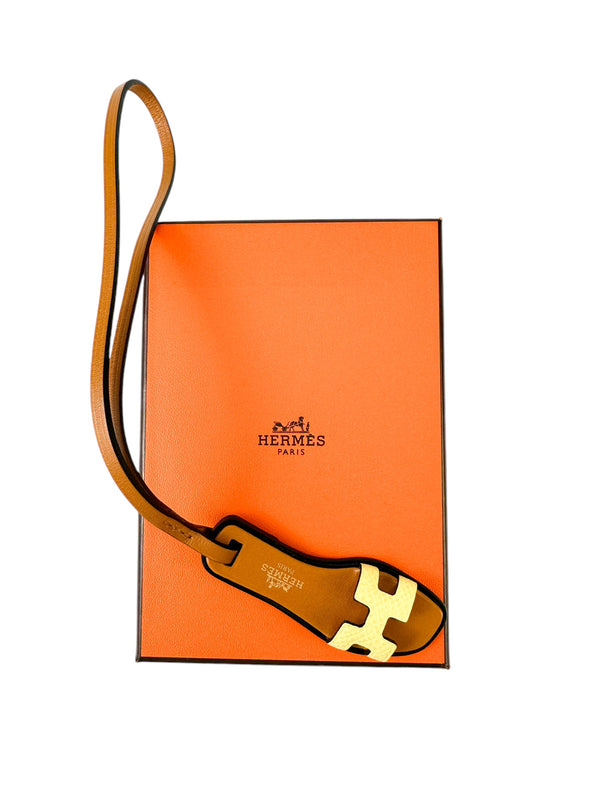 Hermès Yellow Oran Sandal Bag Charm (Full Set)