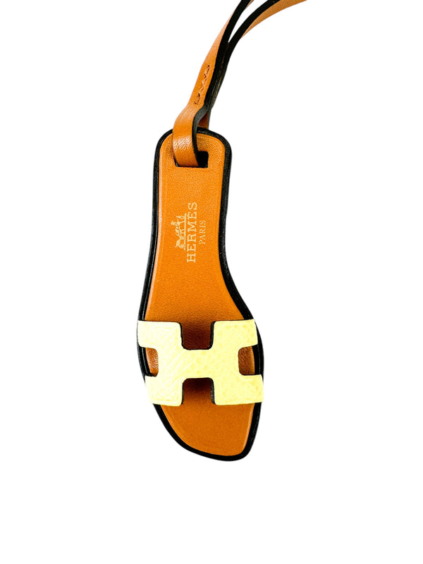 Hermès Yellow Oran Sandal Bag Charm (Full Set)