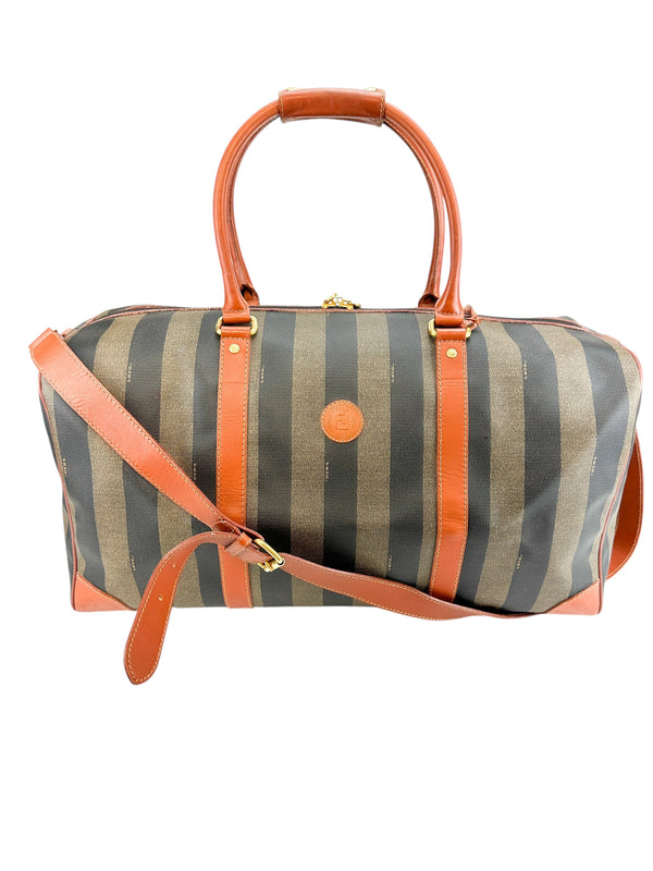 Fendi Roma Pequin Weekender Boston Bag