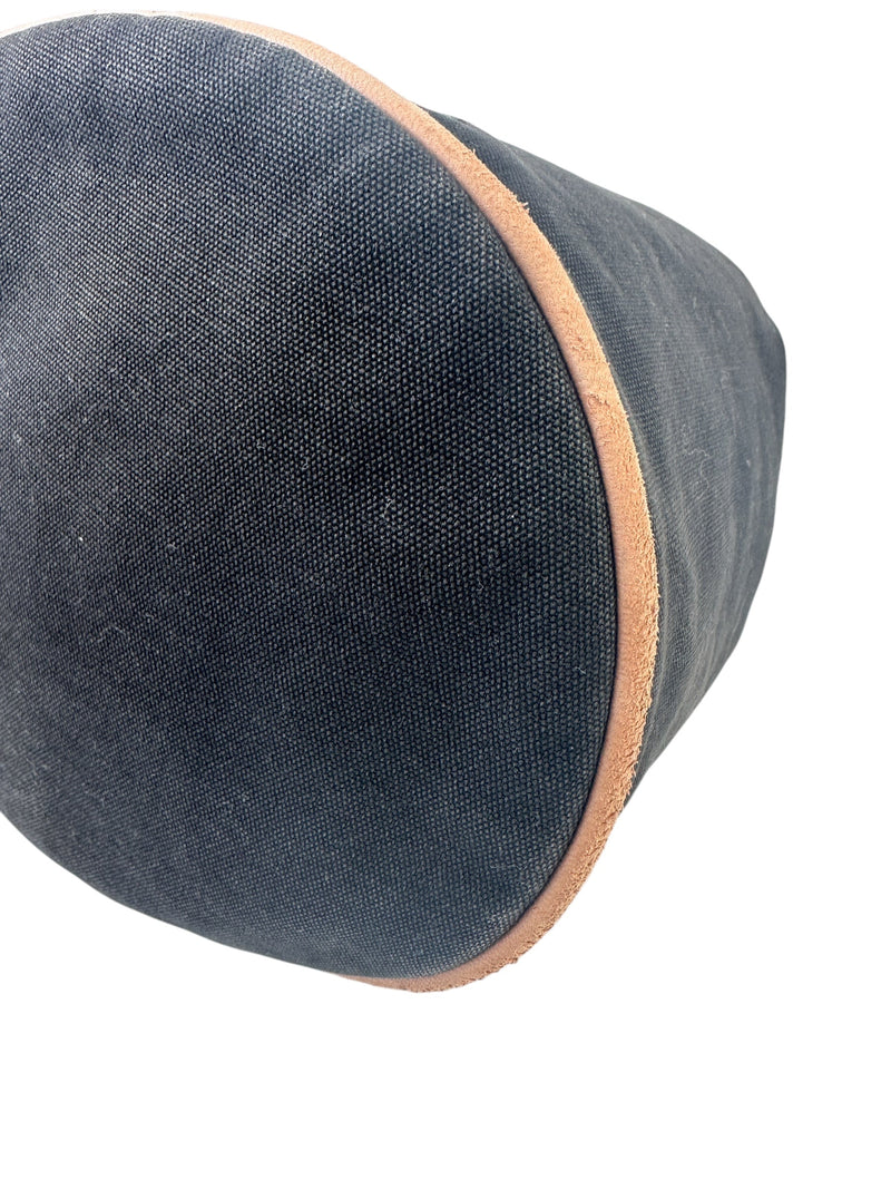 Hermes Black Polochon Canvas Backpack PM