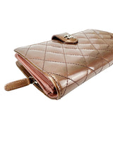 Chanel Bronze Patent Leather Wallet