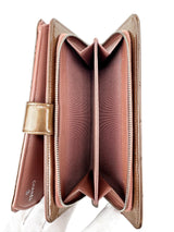 Chanel Bronze Patent Leather Wallet