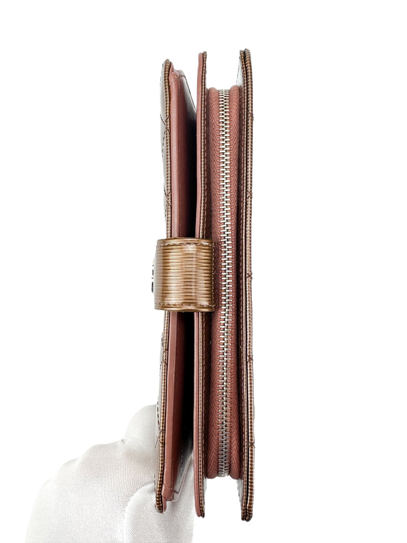 Chanel Bronze Patent Leather Wallet