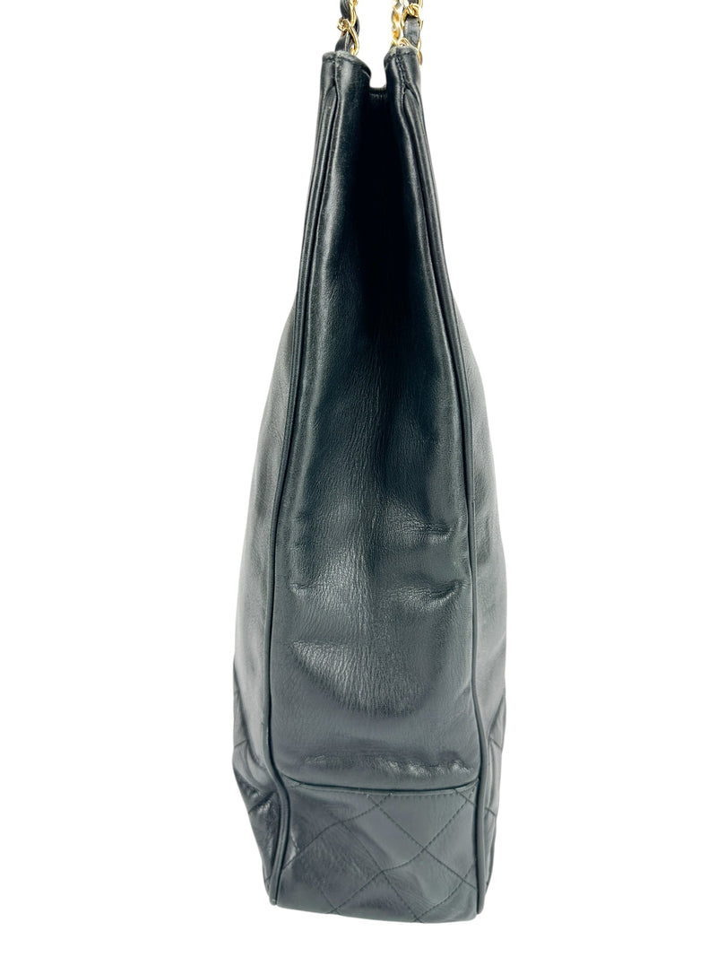 Chanel Black Lambskin Tote