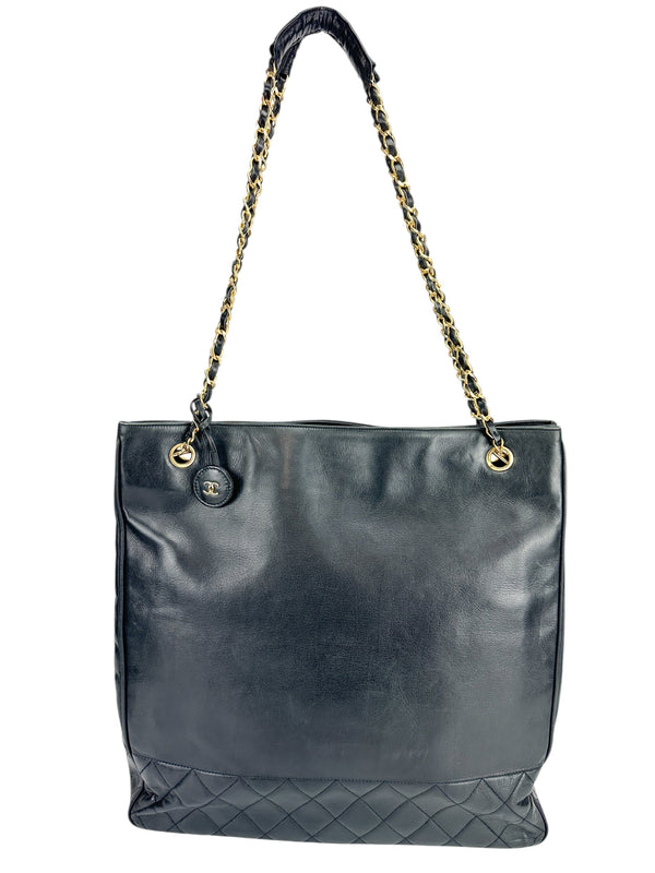 Chanel Black Lambskin Tote