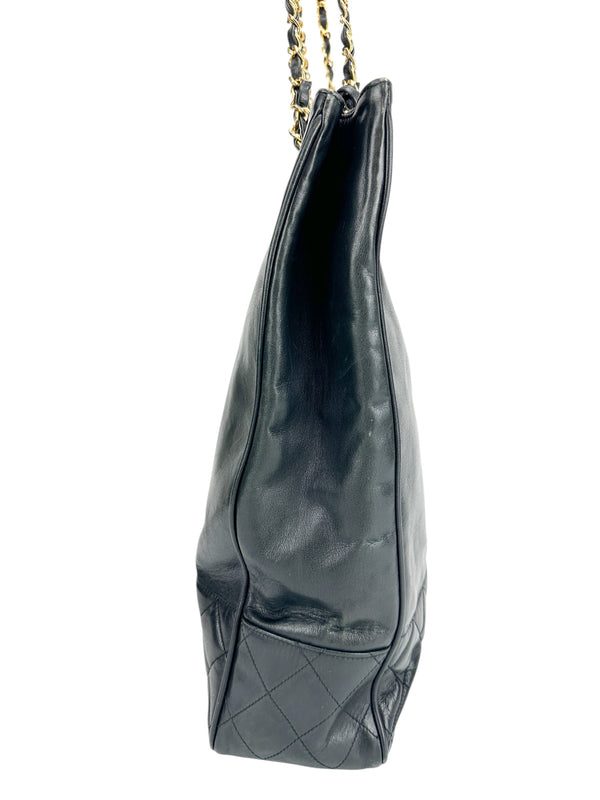 Chanel Black Lambskin Tote