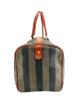 Fendi Vintage Pequin Boston Bag
