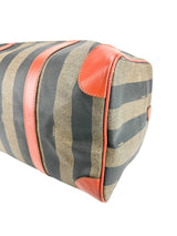 Fendi Vintage Pequin Boston Bag