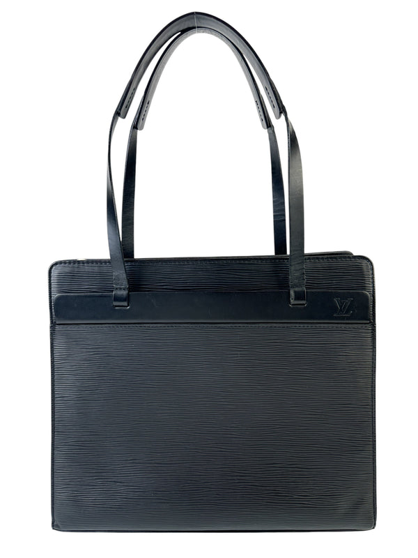 Louis Vuitton Black Epi Croisette Tote/Bag PM