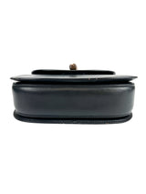 Gucci Vintage Black Bamboo 1947 Top Handle Bag