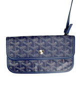 Goyard Blue Goyardine Saint Louis PM w/ Pouch