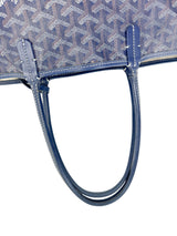 Goyard Blue Goyardine Saint Louis PM w/ Pouch