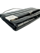 Chanel Black Patent Chocolate Bar Shoulder Bag